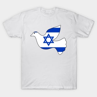 Israel Flag Peace Dove T-Shirt